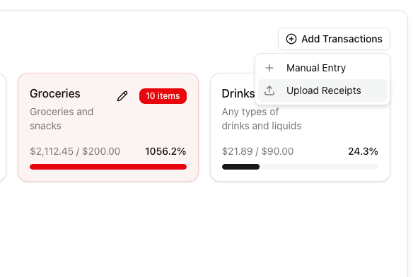 AI-Powered Receipt Processing